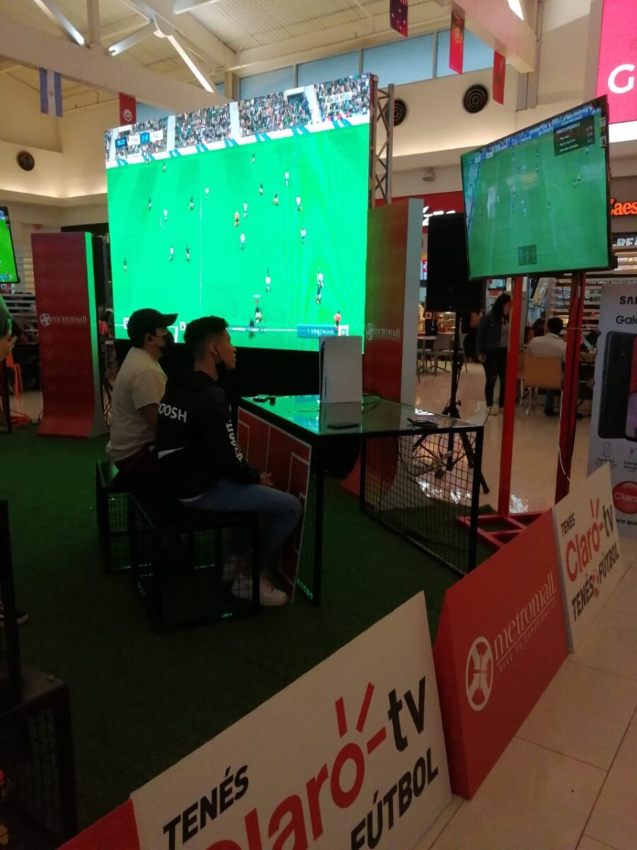 Metromall Y Claro Tv Traen La Emoci N Del Futbol Al Foodcourt